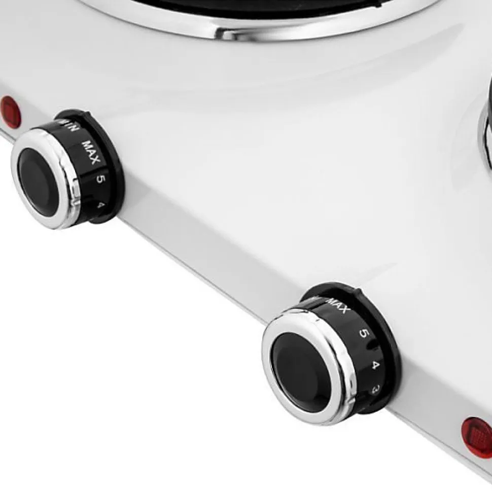 Plaque de Cuisson - Mobile Electrique Plaque de cuisson électrique - SENCOR - SCP 2253WH-EUE4 - 2500 W - 2 foyers - Blanc