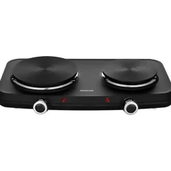 Plaque de Cuisson - Mobile Electrique Plaque de cuisson électrique - SENCOR - SCP 2254BK-EUE4 - 2500 W - 2 foyers - Noir