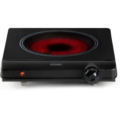 Plaque de Cuisson - Mobile Electrique Plaque de cuisson céramique - DOMO - 1 feu - 25,3 x 28,7 x 7 cm - DO30111KP