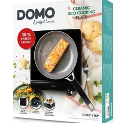Plaque de Cuisson - Mobile Electrique Plaque de cuisson céramique - DOMO - 1 feu - 25,3 x 28,7 x 7 cm - DO30111KP