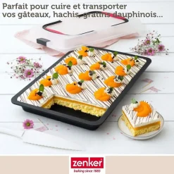 Plaque de cuisson 42 x 29 cm avec couvercle Zenker Special To Go