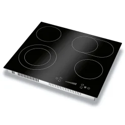 Plaque de cuisson en vitrocéramique 4 feux avec double zone encastrable Bomann EBK7941