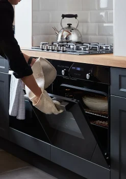 Plaque de cuisson gaz 5 foyers Cooke & Lewis coloris noir l.75 x P.52,3 x H.9,5 cm