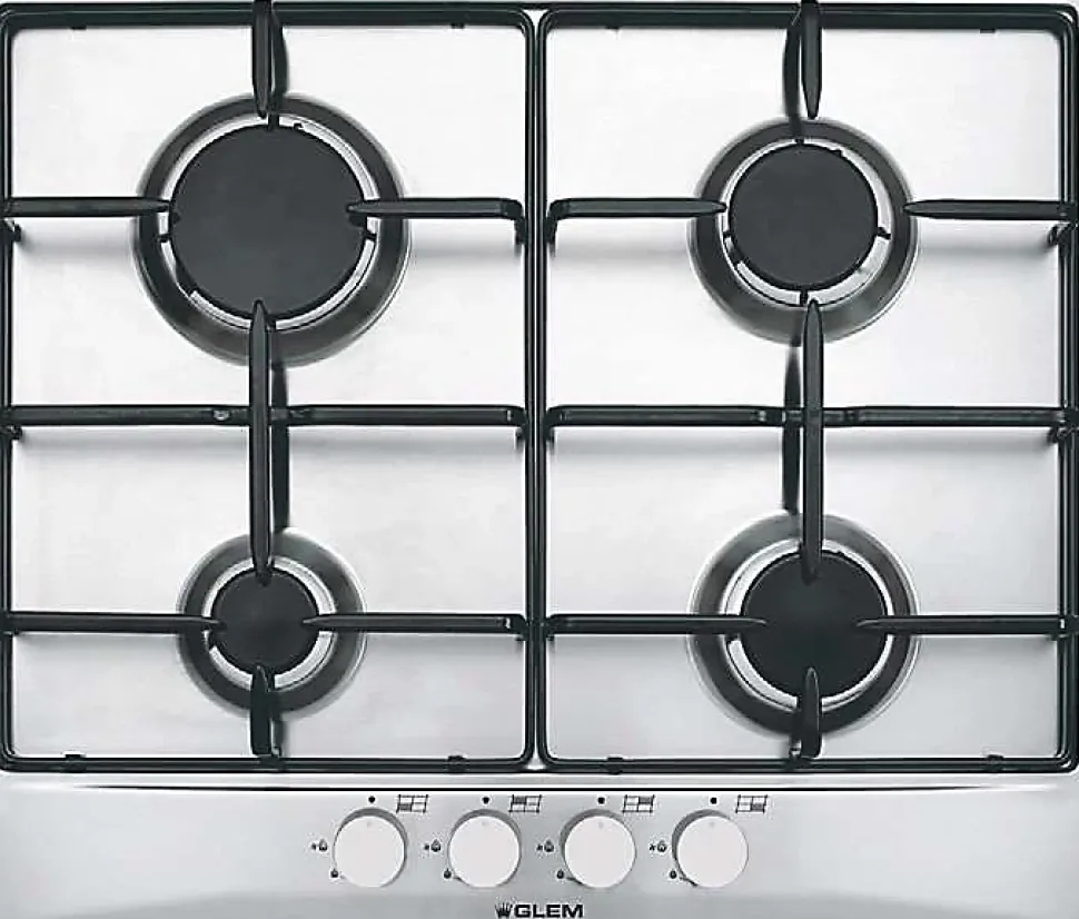 Plaque de cuisson gaz glem 4 foyers 7500 W 58.5 cm