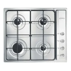 Plaque de cuisson gaz smeg 4 foyers 7450 W 58.5 cm