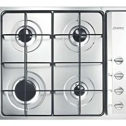 Plaque de cuisson gaz smeg 4 foyers 7450 W 58.5 cm