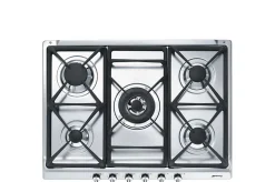 Plaque de cuisson gaz smeg 5 foyers 11900 W 68.5 cm