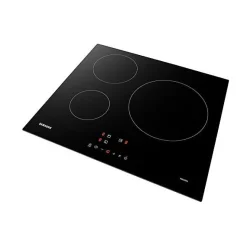 Plaque de cuisson induction - SAMSUNG - 3 zones - L59 x P57 cm - NZ63M3NM1BB/UR - 7200 W - Revetement verre - Noir