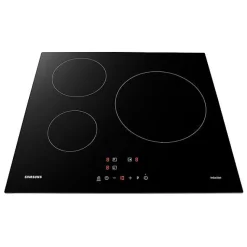 Plaque de cuisson induction - SAMSUNG - 3 zones - L59 x P57 cm - NZ63M3NM1BB/UR - 7200 W - Revetement verre - Noir