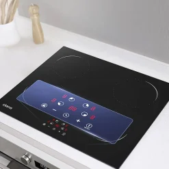 Plaque de cuisson induction 4 foyers 6000W L59xP52cm commande tactile 9 niveaux de puissance Ciarra CD4BIH-C