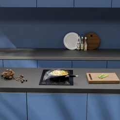 Plaque de cuisson induction aspirante L39cm 3200w 2 foyers plaque avec hotte intégré 500m3h boost recyclage ou évacuation Ciarra