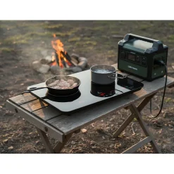 Plaque de cuisson induction double 3600W portable, 2 foyers indépendants, silencieuse, nomade