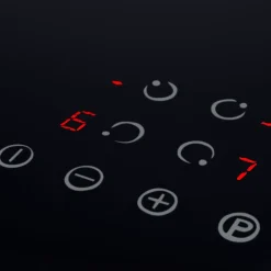 Plaque de cuisson induction 4 foyers Cooke & Lewis coloris noir l. 59 x P. 52 x H. 6,5 cm