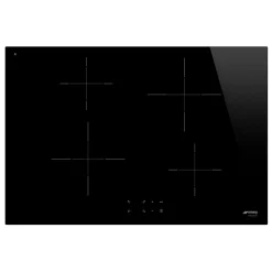 Plaque de cuisson induction 4 foyers - coloris noir - l.75 x P.51 x H.5,6 cm - Smeg SI2741D