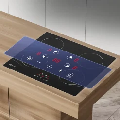 Plaque de cuisson induction 4 foyer 6000W L59xP52cm 9 niveaux de puissance commande tactile Ciarra CD4BIH-D