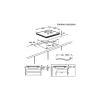Plaque de Cuisson Induction 3 Foyers 7350W Double zone ELECTROLUX