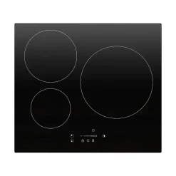 Plaque de cuisson induction 3 foyers - coloris noir - l.59 x P.52 x H.6,2 cm NN3ZID60EU
