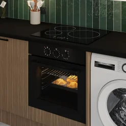 Plaque de cuisson induction 3 foyers - coloris noir - l.59 x P.52 x H.6,2 cm NN3ZID60EU