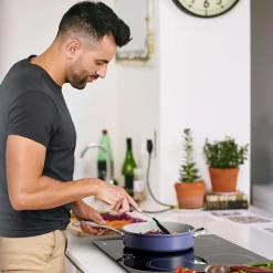 Plaque de cuisson induction 4 Foyers 6000W L59xP52cm commande tactile minuteur 9 niveaux Ciarra CABBIH4-E