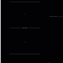 Plaque de cuisson induction 4 foyers - coloris noir - l.80 x P.51 x H.5,3 cm - Smeg SI1M4844D