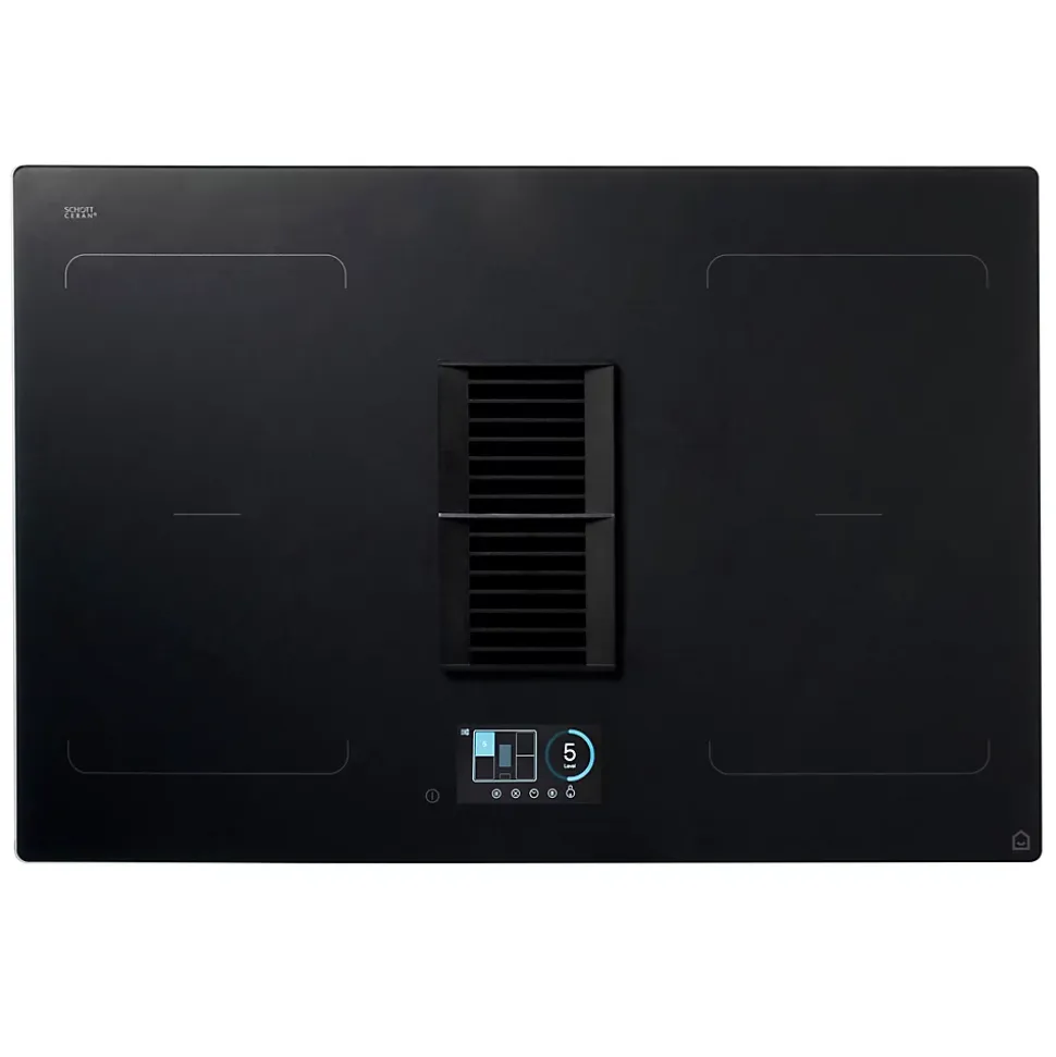 Plaque de cuisson induction 4 foyers GoodHome coloris gris anthracite l. 77 x P. 52 x H. 25 cm