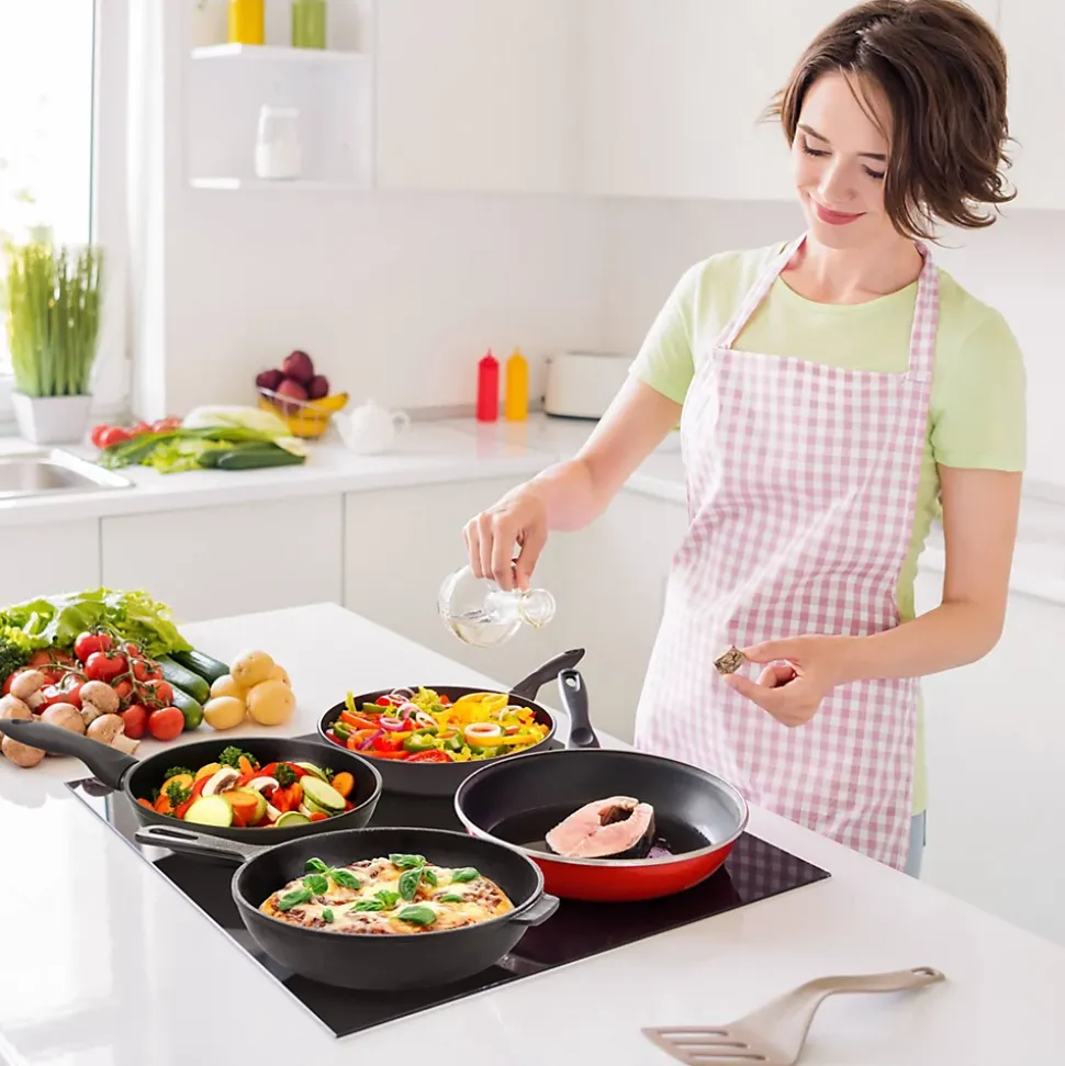 Plaque de cuisson induction 4 foyers 7200W L59xP52cm 9 puissance 2 flexizones boost verrouillage enfant Ciarra CD4BFFBIH