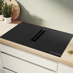 Plaque de cuisson induction avec aspiration intégrée l.75 cm 7400W 4 foyers Bosch