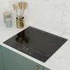 Plaque de cuisson induction 4 foyers GoodHome coloris noir l.59 x P.52 x H.6 cm