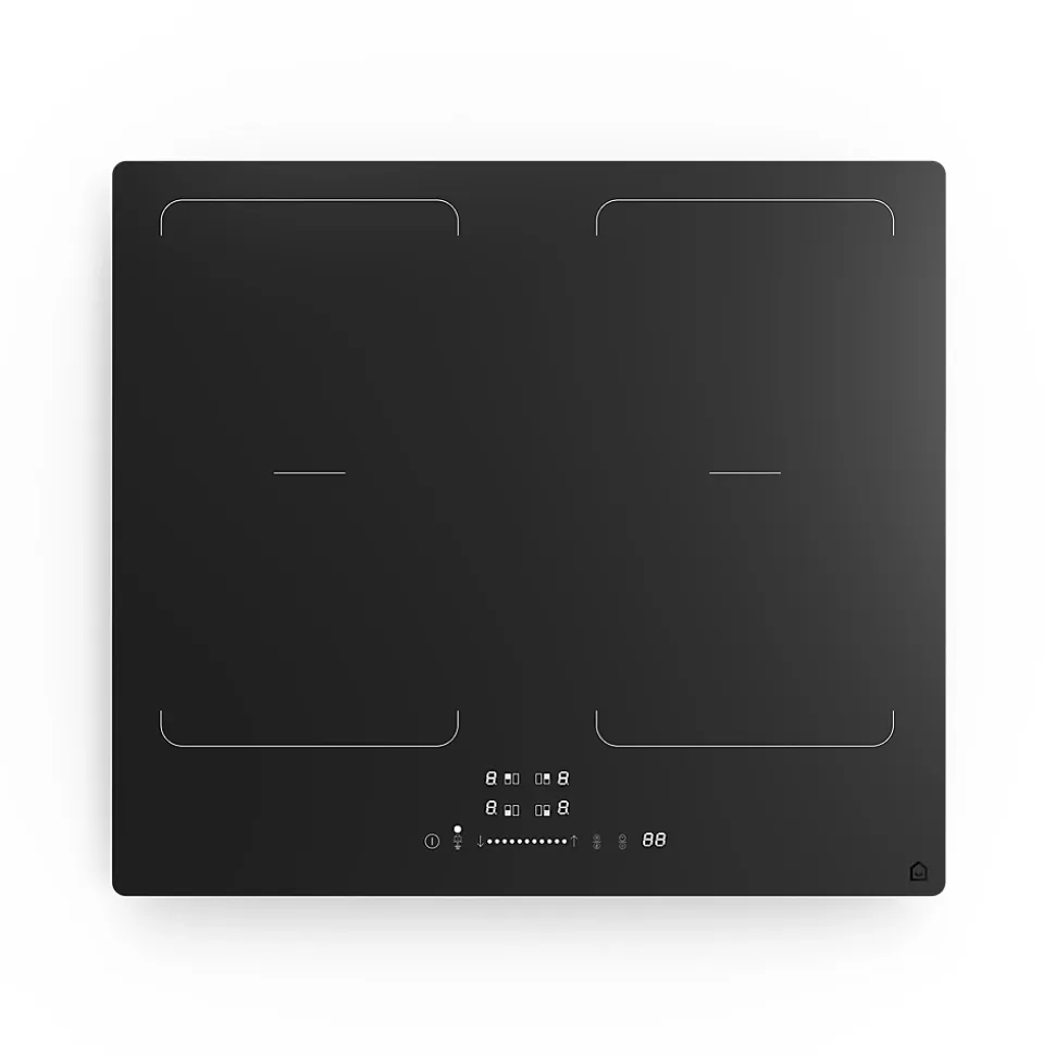 Plaque de cuisson induction 4 foyers GoodHome coloris noir l.59 x P.52 x H.6 cm