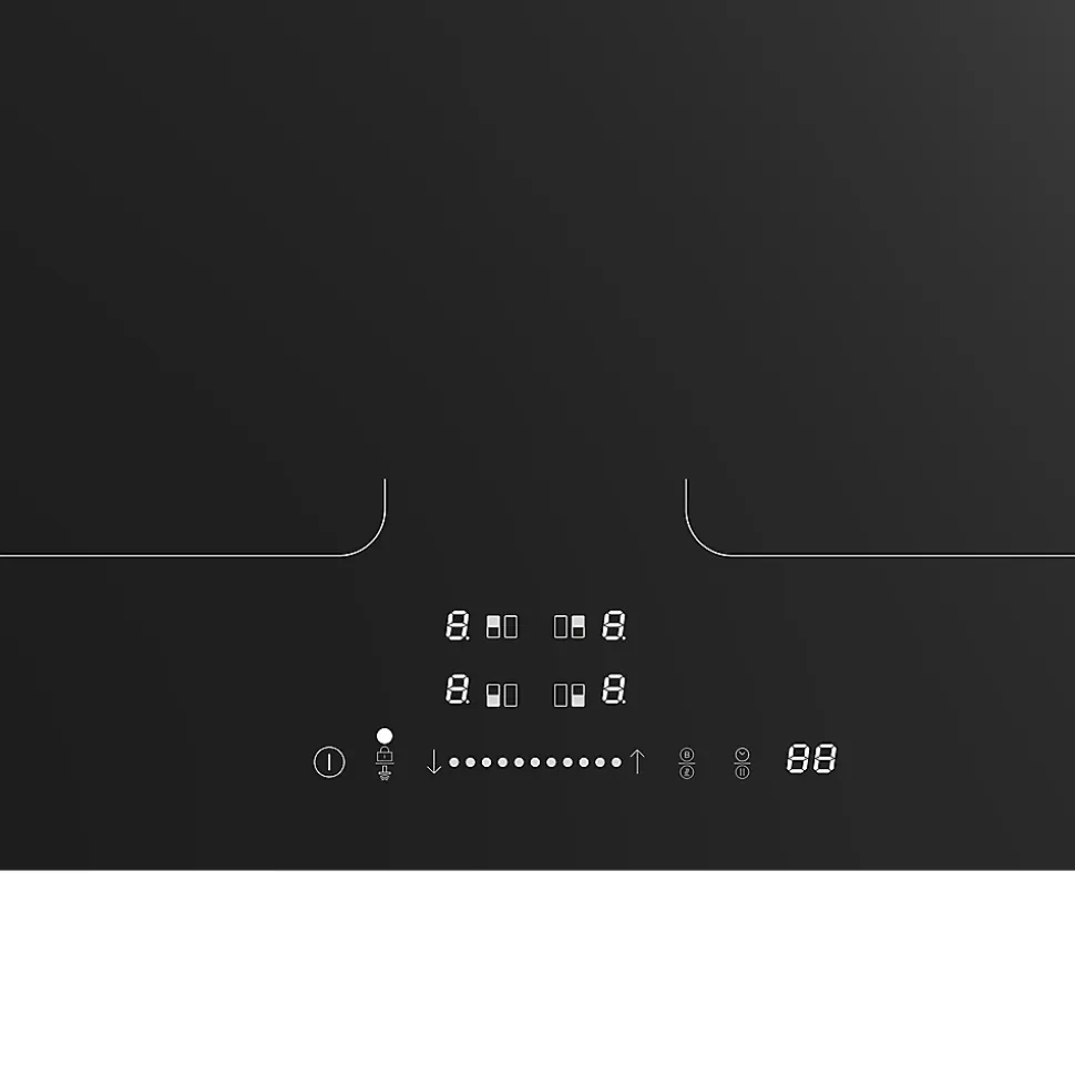 Plaque de cuisson induction 4 foyers GoodHome coloris noir l.59 x P.52 x H.6 cm