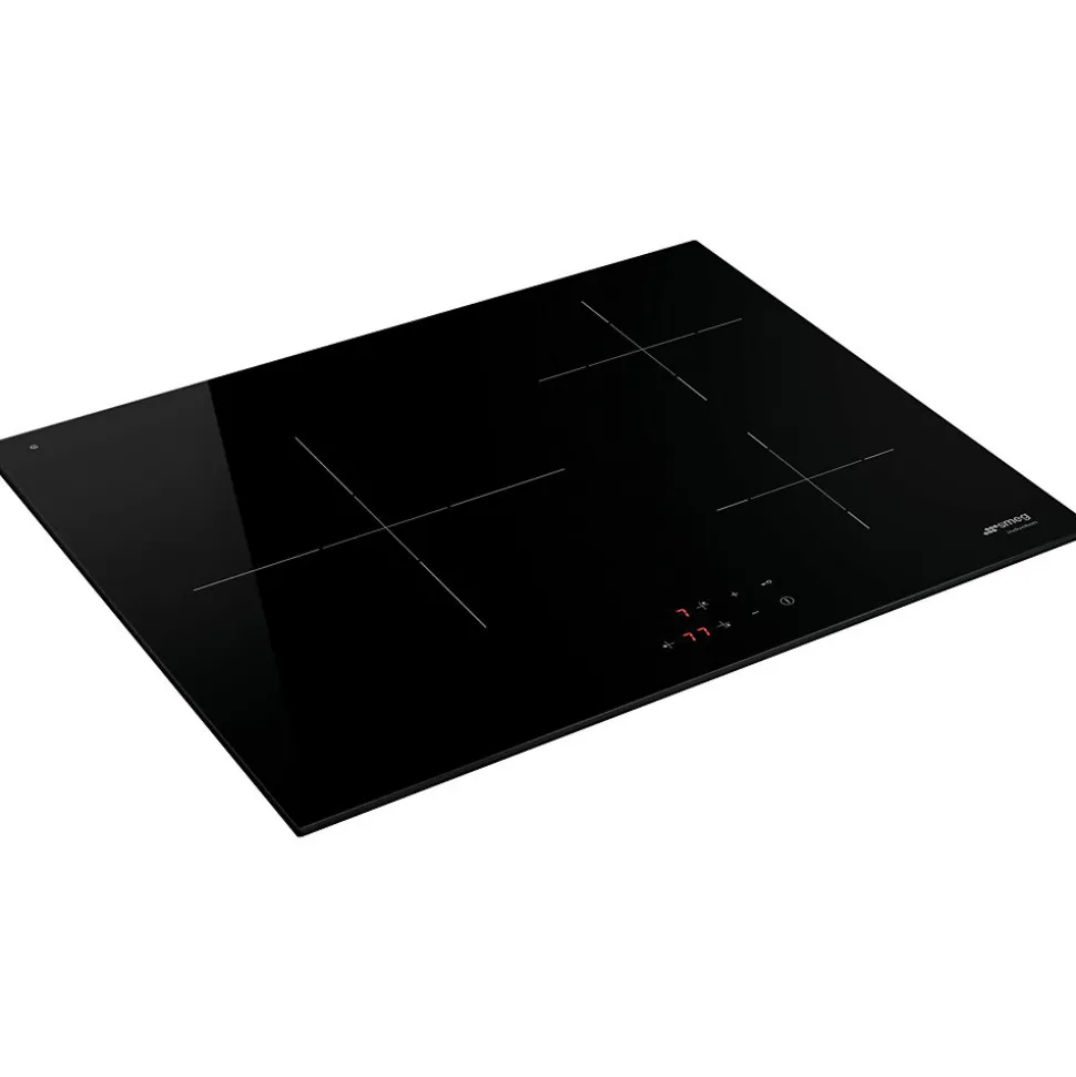 Plaque de cuisson induction 3 foyers - coloris noir - l.60 x P.51,5 x H.5,6 cm - Smeg SI2631D