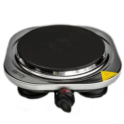 Plaque de cuisson électrique CR6510 - 1 feu noir - 1500W - 185 mm -Pieds antidérapants CR6510