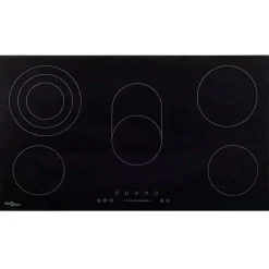 Plaque de cuisson vitroceramique vidaxl 5 foyers 8500 W 52 cm
