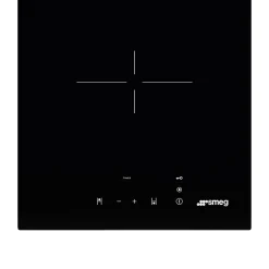 Plaque de cuisson vitrocéramique 2 foyers Smeg coloris noir l.30 x P.51 x H.5,8 cm
