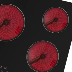 Plaque de cuisson vitrocéramique 3 foyers - coloris noir - l.59 x P.52 x H.5,2 cm NN3ZCR60EU