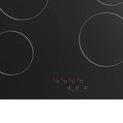 Plaque de cuisson vitrocéramique 4 foyers - coloris noir - l.59 x P.52 x H.5 cm NN4ZCR60EU