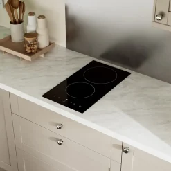 Plaque de cuisson vitrocéramique 2 foyers - coloris noir - l.28,8 x P.52 x H.5,5 cm NN2ZCR30EU