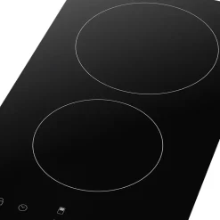 Plaque de cuisson vitrocéramique 2 foyers - coloris noir - l.28,8 x P.52 x H.5,5 cm NN2ZCR30EU