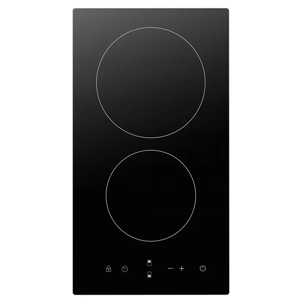 Plaque de cuisson vitrocéramique 2 foyers - coloris noir - l.28,8 x P.52 x H.5,5 cm NN2ZCR30EU