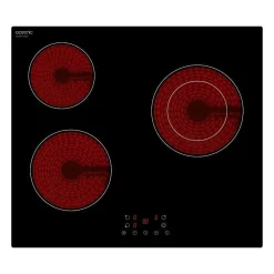 Plaque de cuisson vitrocéramique OCEANIC 3 foyers L56 x P49 cm OCEATV3Z60