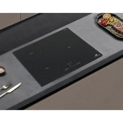 Plaque induction 3 foyers CONTINENTAL EDISON 6200W- 3 timers - 3 boosters - noir