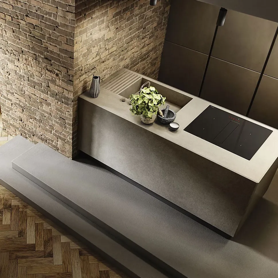 Plaque induction avec hotte intégrée Elica NIKOLATESLA FIT 60 cm - Évacuation