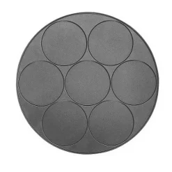Plaque mini-crêpes 11.4cm gris Lagrange AC100501