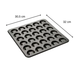Plaque pour 30 croissants à la vanille 31 x 32 cm Zenker Special Creative