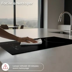 Plaque Vitrocéramique 2 Foyer 3000W Sécurité Enfant Minuterie Individuel 99min Commande Tactile CDVER302 CDV