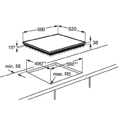 Plaque vitrocéramique Electrolux EHV6343IOK