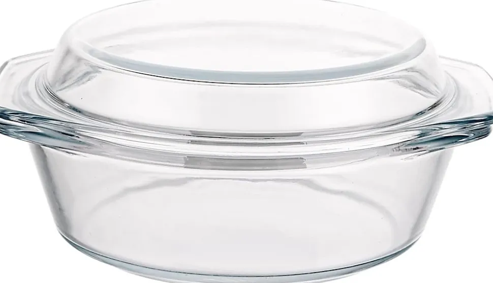Plat à gratin en verre avec couvercle de 650 ml 17,5 cm
