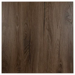 Plateau laminé chêne chocolat 90 x 90 cm pour bureau, table, table basse