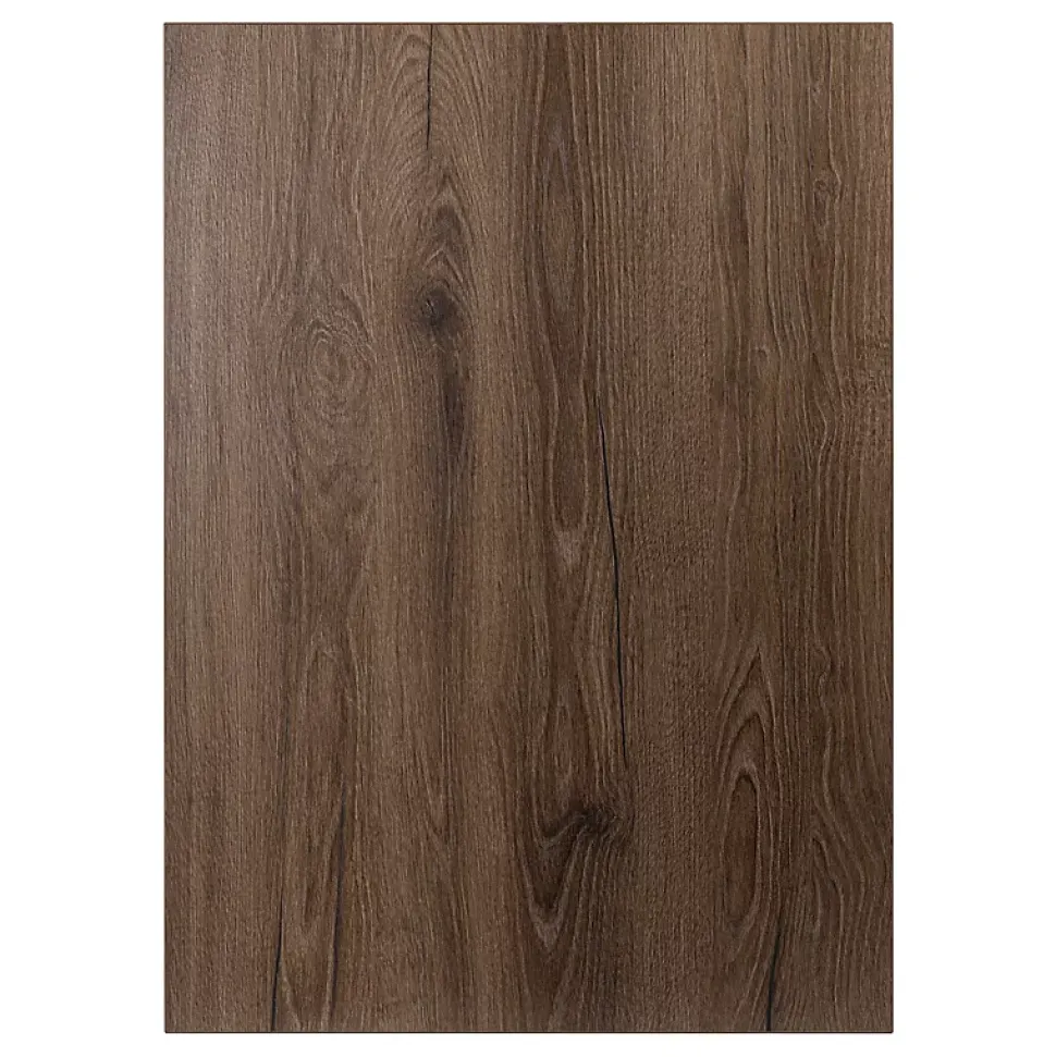 Plateau laminé chêne chocolat 160 x 80 cm pour bureau, table, table basse