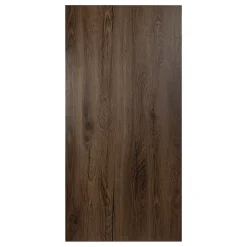 Plateau laminé chêne chocolat 138 x 68 cm pour bureau, table, table basse